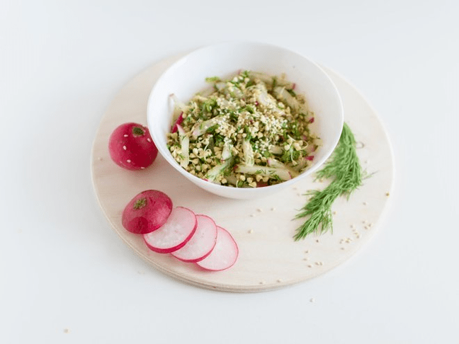 与蔬菜的sarracene小麦